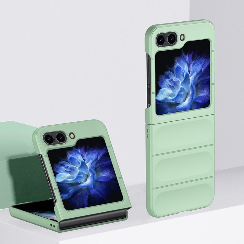 Grip Friendly Silicone Samsung Galaxy Z Flip 5 Case-Exoticase-for Samsung Z Flip 5-Light Green-Exoticase