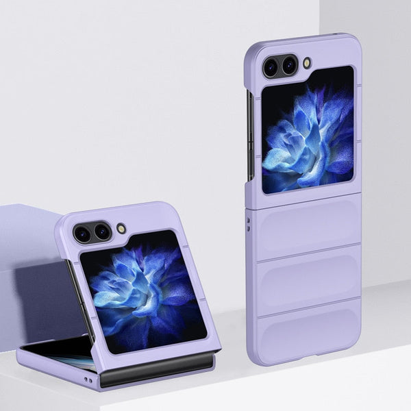 Grip Friendly Silicone Samsung Galaxy Z Flip Case-Exoticase-for Samsung Z Flip 5-Purple-