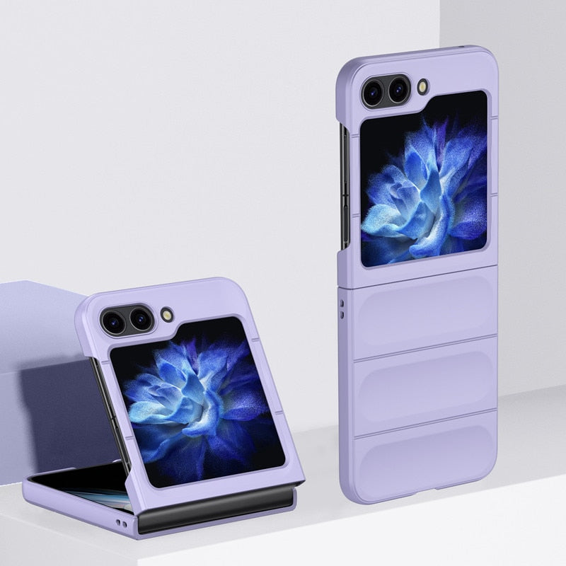 Grip Friendly Silicone Samsung Galaxy Z Flip 5 Case-Exoticase-for Samsung Z Flip 5-Purple-Exoticase