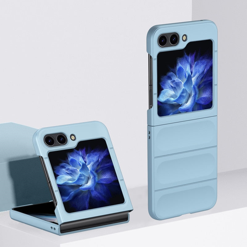 Grip Friendly Silicone Samsung Galaxy Z Flip 5 Case-Exoticase-for Samsung Z Flip 5-Sky Blue-Exoticase