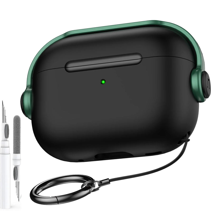 Headset & Gaming Style AirPods Pro 3 Case with Cleaning Pen-Exoticase-Green Black-For AirPods Pro 3-Exoticase