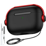 Headset & Gaming Style AirPods Pro 3 Case with Cleaning Pen-Exoticase-Red Black 1-For AirPods Pro 3-Exoticase