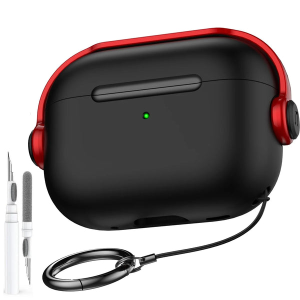 Headset & Gaming Style AirPods Pro 3 Case with Cleaning Pen-Exoticase-Red Black 1-For AirPods Pro 3-Exoticase