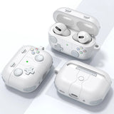 Headset & Gaming Style AirPods Pro 3 Case with Cleaning Pen-Exoticase-White Gaming-For AirPods Pro 3-Exoticase