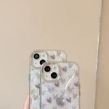 Heart Marble Plated iPhone Case-Exoticase-