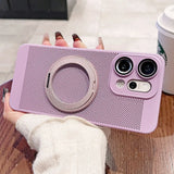 Heat Dissipating Breathable OnePlus Case-Exoticase-OnePlus 12R-Light Purple with Ring-Exoticase