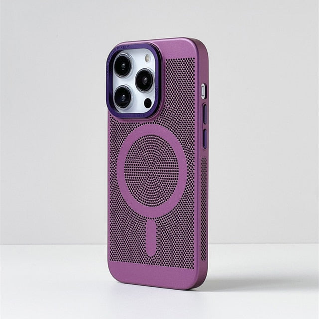 Heat Dissipating MagSafe iPhone Case-Exoticase-For iPhone 15 Pro Max-Plum-
