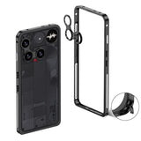 Heat Dissipating Nothing Phone Metal Bumper Frame-Exoticase-Nothing Phone 3A Pro-Black-Exoticase