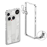 Heat Dissipating Nothing Phone Metal Bumper Frame-Exoticase-Nothing Phone 3A Pro-Silver-Exoticase