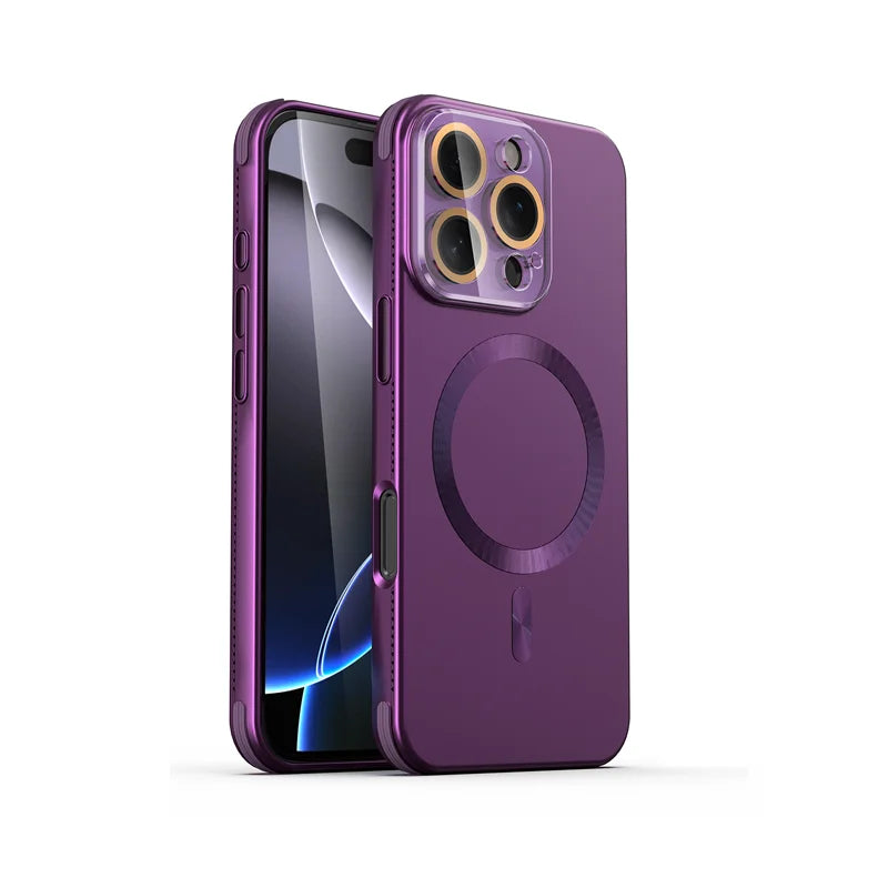 HeatFlow Glass Camera Drop Corners iPhone Case-Exoticase-Purple-iPhone 16 Pro Max-Exoticase