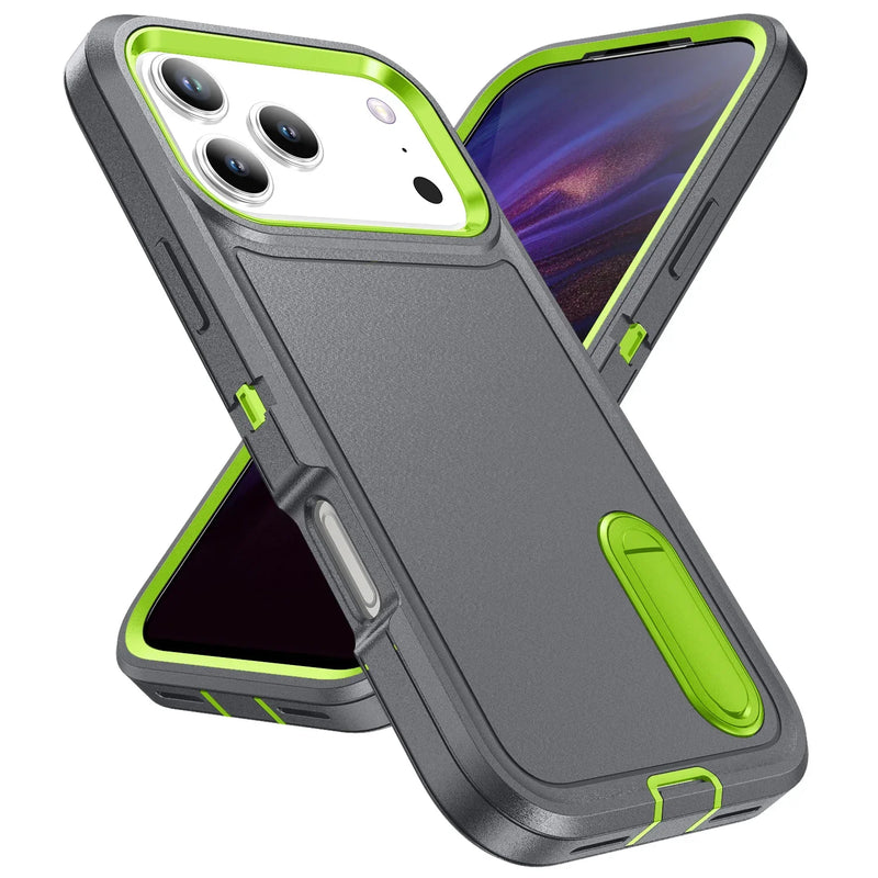 Heavy Duty Defender Apple iPhone Case-Exoticase-For iPhone 17 Pro Max-Gray Green-Exoticase