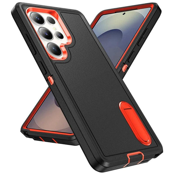 Heavy Duty Defender Samsung Galaxy Case-Exoticase-Black Orange-S25 Ultra-Exoticase