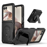 Heavy Duty Military Grade Motorola Razr Armor Case-Exoticase-For Razr Ultra 2026-Black Bracket-Exoticase