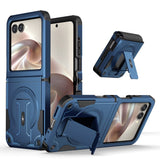 Heavy Duty Military Grade Motorola Razr Armor Case-Exoticase-For Razr Ultra 2026-Blue Bracket-Exoticase