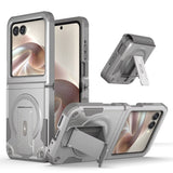 Heavy Duty Military Grade Motorola Razr Armor Case-Exoticase-For Razr Ultra 2026-Gray Bracket-Exoticase