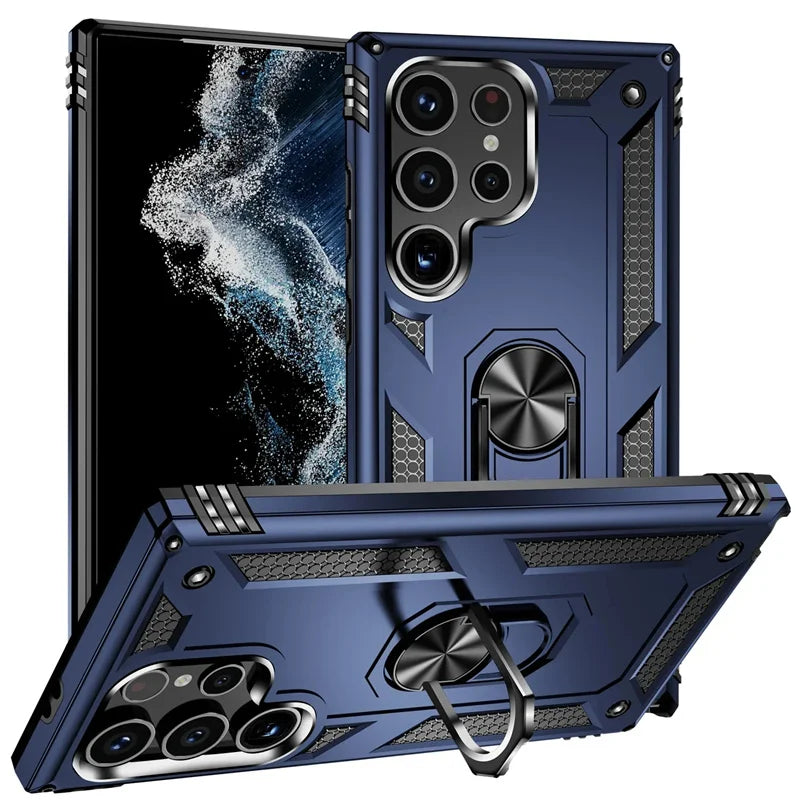 Heavy Duty Military Grade Protection Samsung Galaxy Armor Case-Exoticase-S25 Ultra-Blue-Exoticase