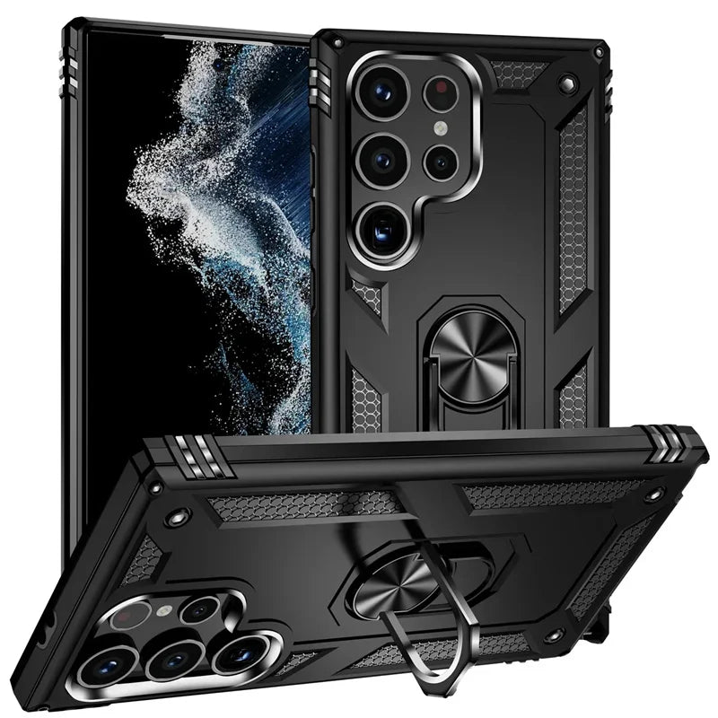 Heavy Duty Military Grade Protection Samsung Galaxy Armor Case-Exoticase-S25 Ultra-Black-Exoticase