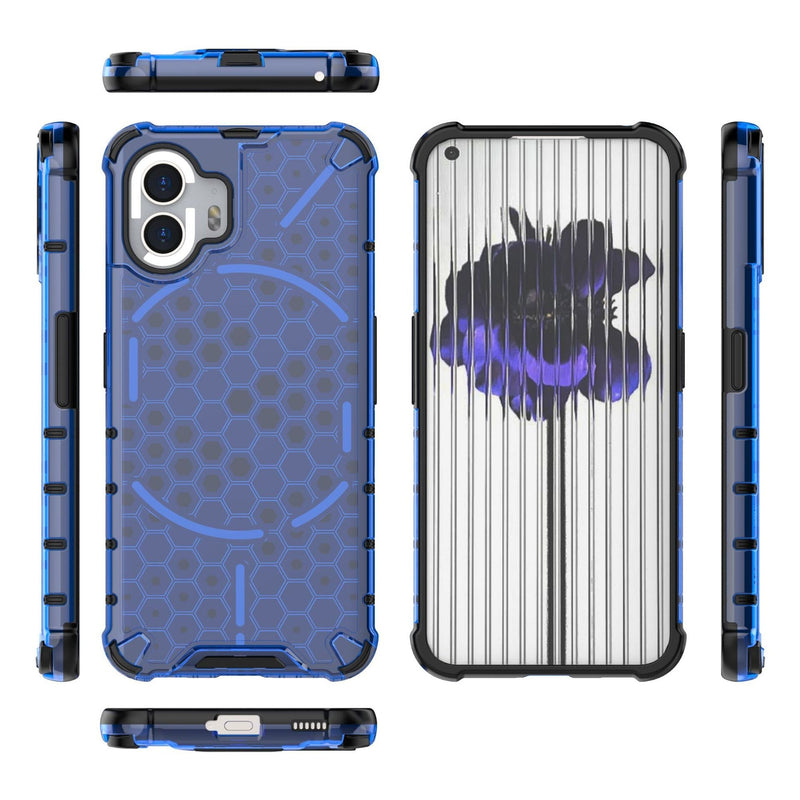 Hexagonal Nothing Phone Case-Exoticase-Nothing Phone 2-Blue-