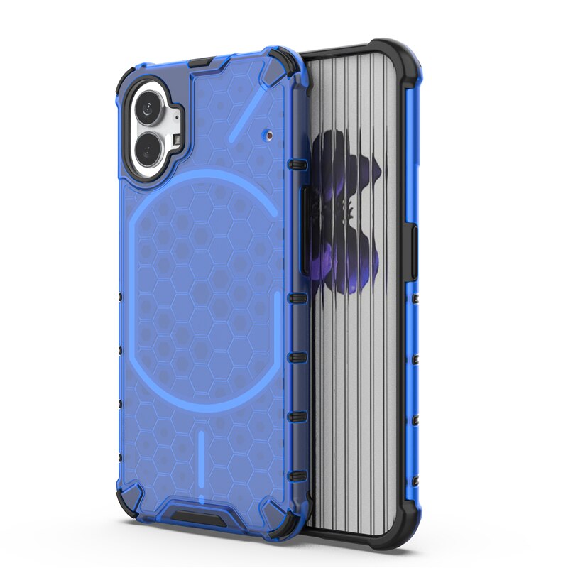 Hexagonal Nothing Phone Case-Exoticase-Nothing Phone 1-Blue-