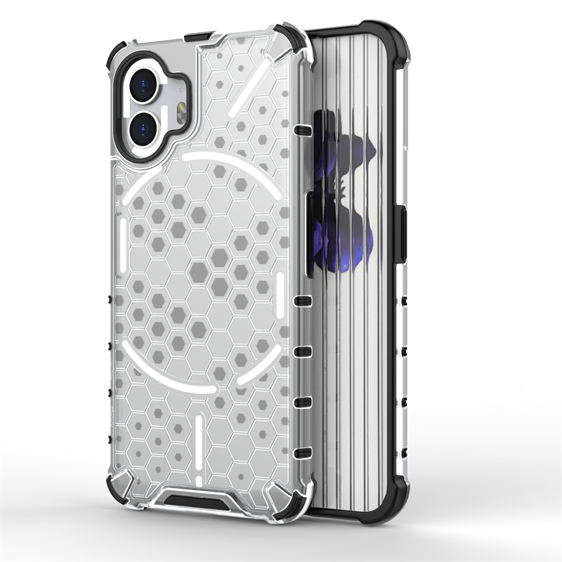 Hexagonal Nothing Phone Case-Exoticase-Nothing Phone 2-Clear-
