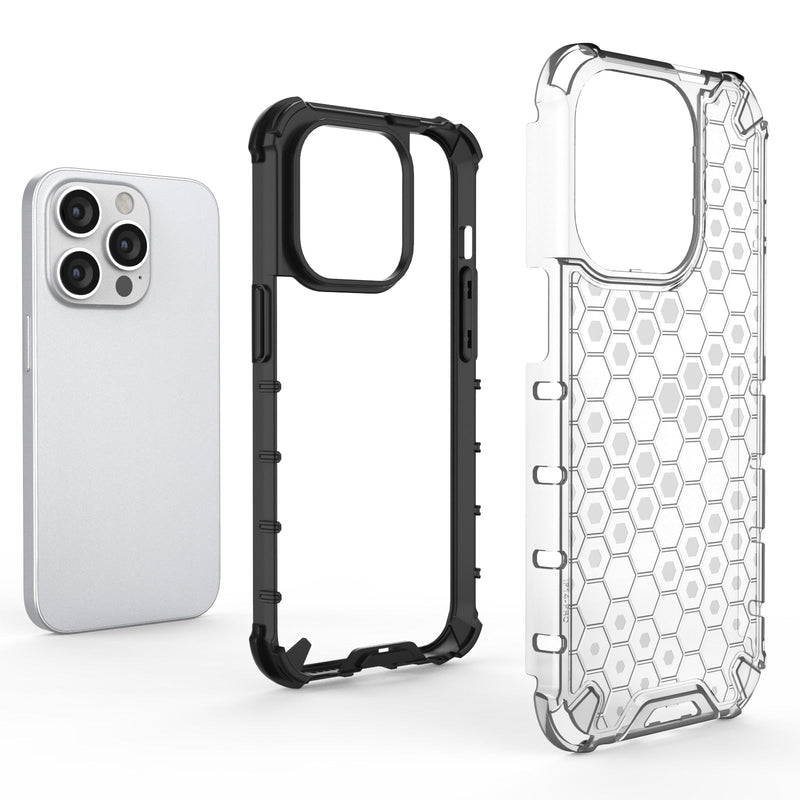 Honeycomb Shockproof Corners iPhone Case-Exoticase-