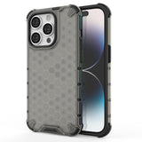 Honeycomb Shockproof Corners iPhone Case-Exoticase-For iPhone 14-Gray-Exoticase