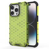 Honeycomb Shockproof Corners iPhone Case-Exoticase-For iPhone 14-Green-Exoticase
