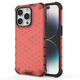 Honeycomb Shockproof Corners iPhone Case-Exoticase-For iPhone 14-Red-