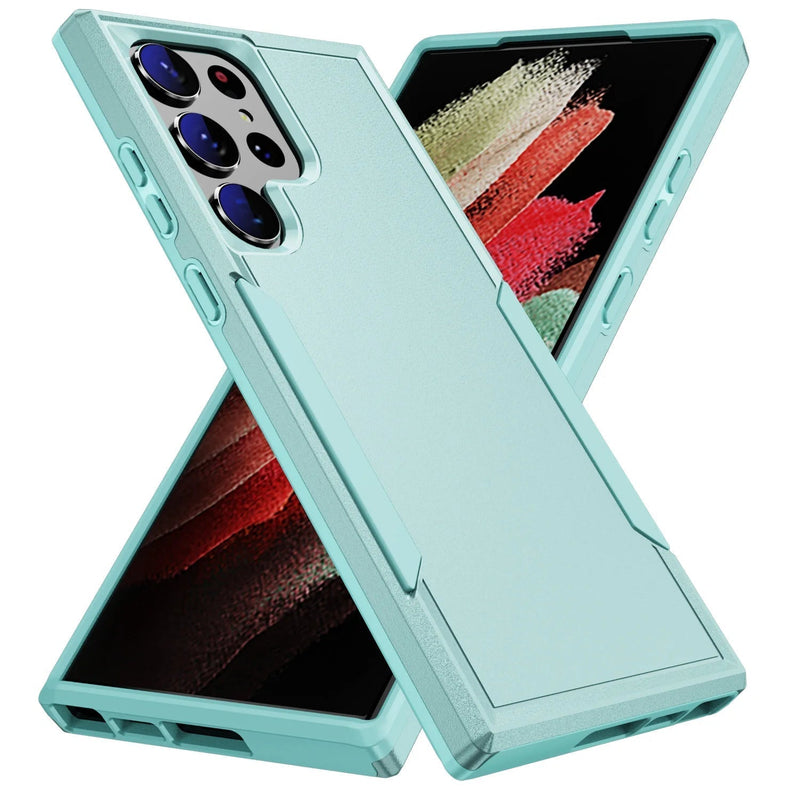 Indestructo Strong Armor Samsung Phone Case - Exoticase - For Samsung S24 Ultra / Green