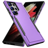 Indestructo Strong Armor Samsung Phone Case - Exoticase - For Samsung S24 Ultra / Purple