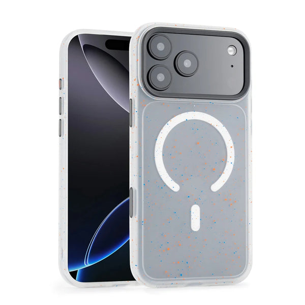 Ink Sprinkle Gradient iPhone Case-Exoticase-For iPhone 17 Pro Max-White-Exoticase