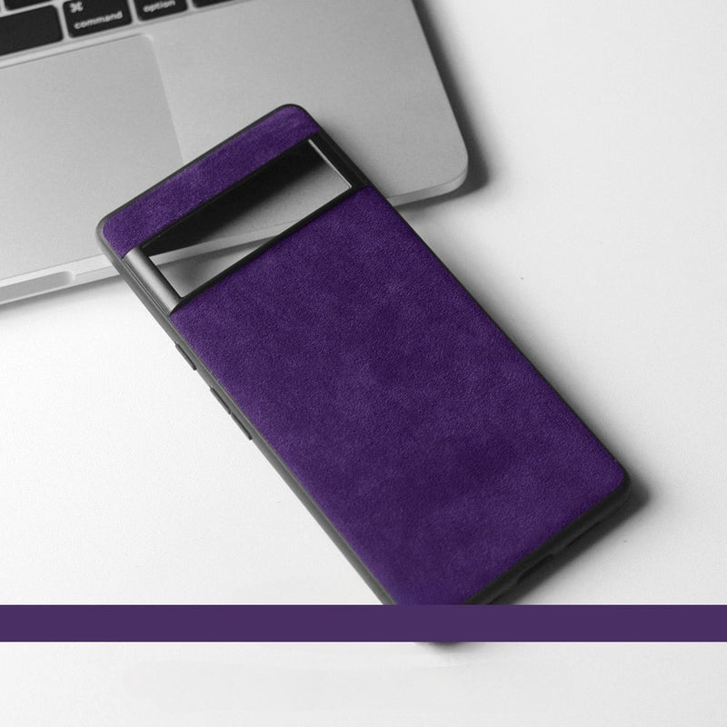 Italian Alcantara Google Pixel Case - Exoticase - for Pixel 8 Pro / Violet