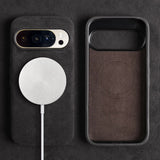 Italian Alcantara Google Pixel Case-Exoticase-for Pixel 11 Pro XL-Dark gray-Exoticase