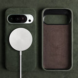 Italian Alcantara Google Pixel Case-Exoticase-for Pixel 11 Pro XL-Green-Exoticase