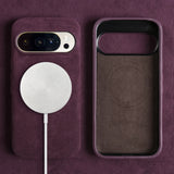 Italian Alcantara Google Pixel Case-Exoticase-for Pixel 11 Pro XL-Purple-Exoticase