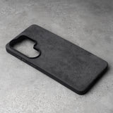 Italian Alcantara Samsung Galaxy Case-Exoticase-For Samsung S26 Ultra-Dark gray-Exoticase