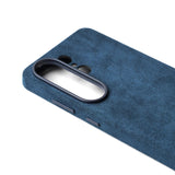 Italian Alcantara Samsung Galaxy Case-Exoticase-For Samsung S26 Ultra-Grey Blue-Exoticase