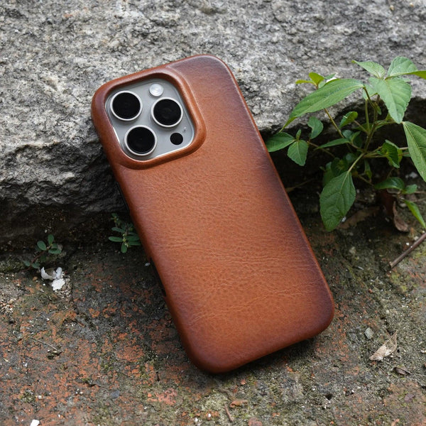 Italian Conceria 800 Genuine Leather iPhone Case-Exoticase-for iPhone 16 Pro Max-Exoticase