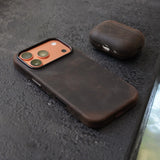 Italian Mastrotto Crazy Horse Genuine Leather AirPods Case-Exoticase-Exoticase