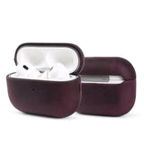 Italian Mastrotto Crazy Horse Genuine Leather AirPods Case-Exoticase-for AirPods 5-Purple-Exoticase