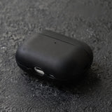 Italian Mastrotto Crazy Horse Genuine Leather AirPods Case-Exoticase-for AirPods Pro 2-Black-Exoticase