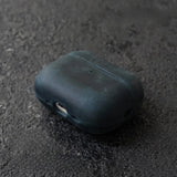 Italian Mastrotto Crazy Horse Genuine Leather AirPods Case-Exoticase-for AirPods Pro 3-Blue-Exoticase