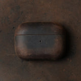 Italian Mastrotto Crazy Horse Genuine Leather AirPods Case-Exoticase-for AirPods Pro 3-Ferruginous brown-Exoticase
