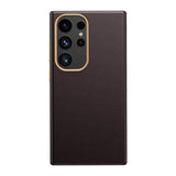 Italian Nappa Leather Samsung Galaxy Case-Exoticase-For Samsung S24 Ultra-Brown-Exoticase