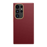 Italian Nappa Leather Samsung Galaxy Case-Exoticase-For Samsung S24 Ultra-Red-Exoticase