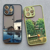 Japanese Landscape Scenic Silicone iPhone Case-Exoticase-Exoticase