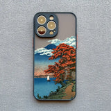 Japanese Landscape Scenic Silicone iPhone Case-Exoticase-Black 3-For iPhone 16 Pro Max-Exoticase