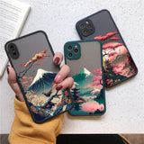Japanese Sakura Mount Fuji Landscape iPhone Case-Exoticase-
