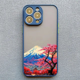 Japanese Sakura Mount Fuji Landscape iPhone Case-Exoticase-For iPhone 15 Pro Max-7-
