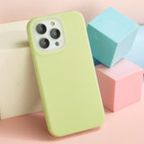 Jelly Liquid Silicone Shockproof Apple iPhone Case-Exoticase-For iPhone 14 Pro Max-Army Green-